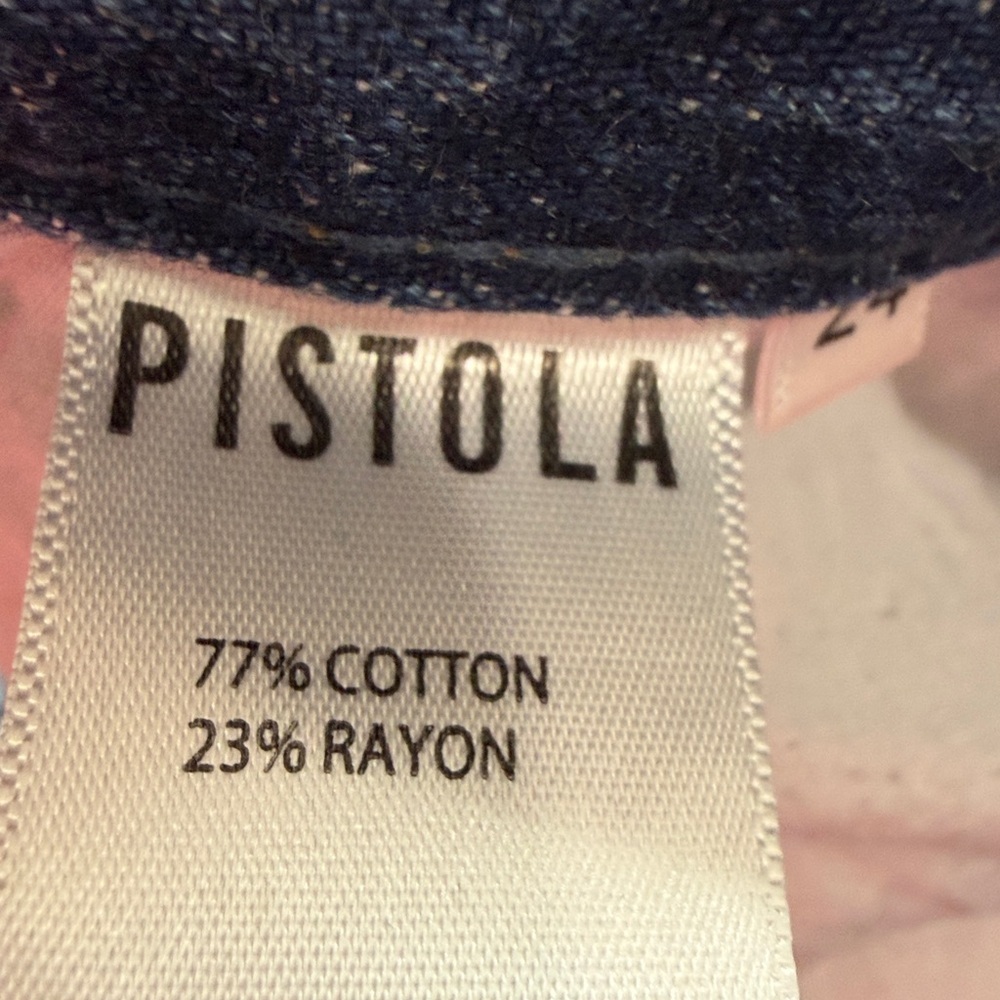 Pistola Women’s High Rise Straight Blue Jeans - Picture 7 of 7